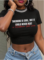 A Caribbean Gal Wine Women's Baby Tee