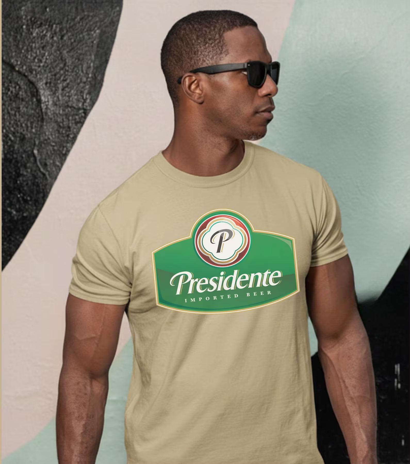 Dominican Republic Presidente Beer Logo Unisex T-Shirt - Irie Blues Boutique