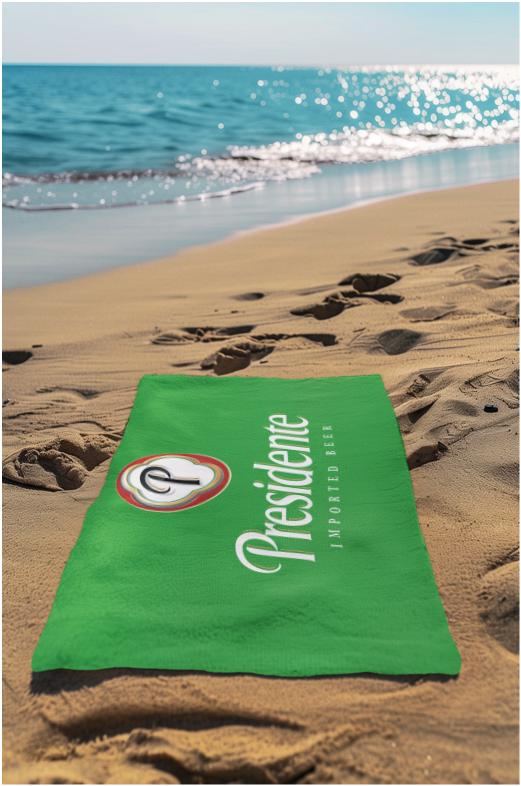 Presidente Beer Beach Towel - Irie Blues Boutique