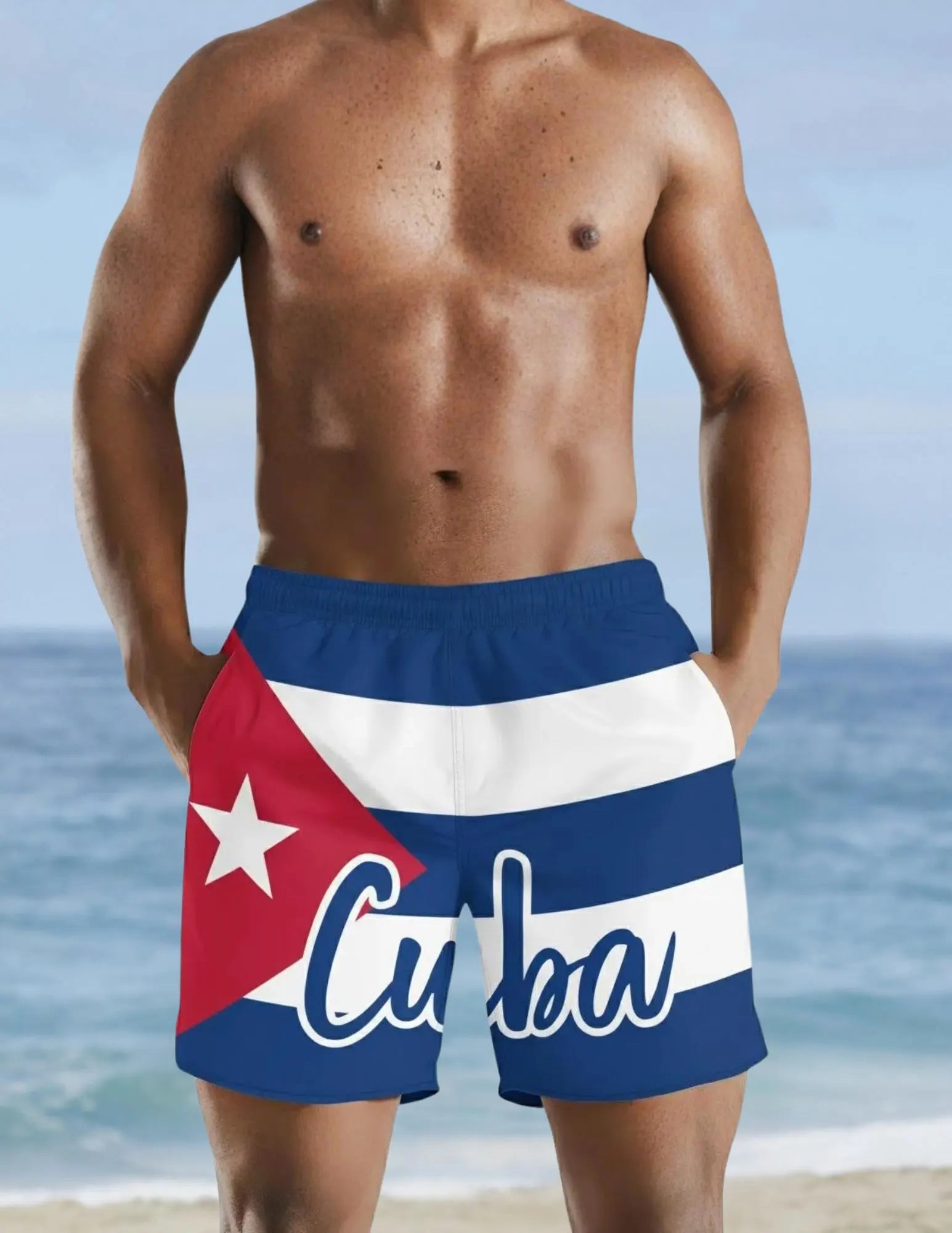 Cuba Flag Swim Trunks