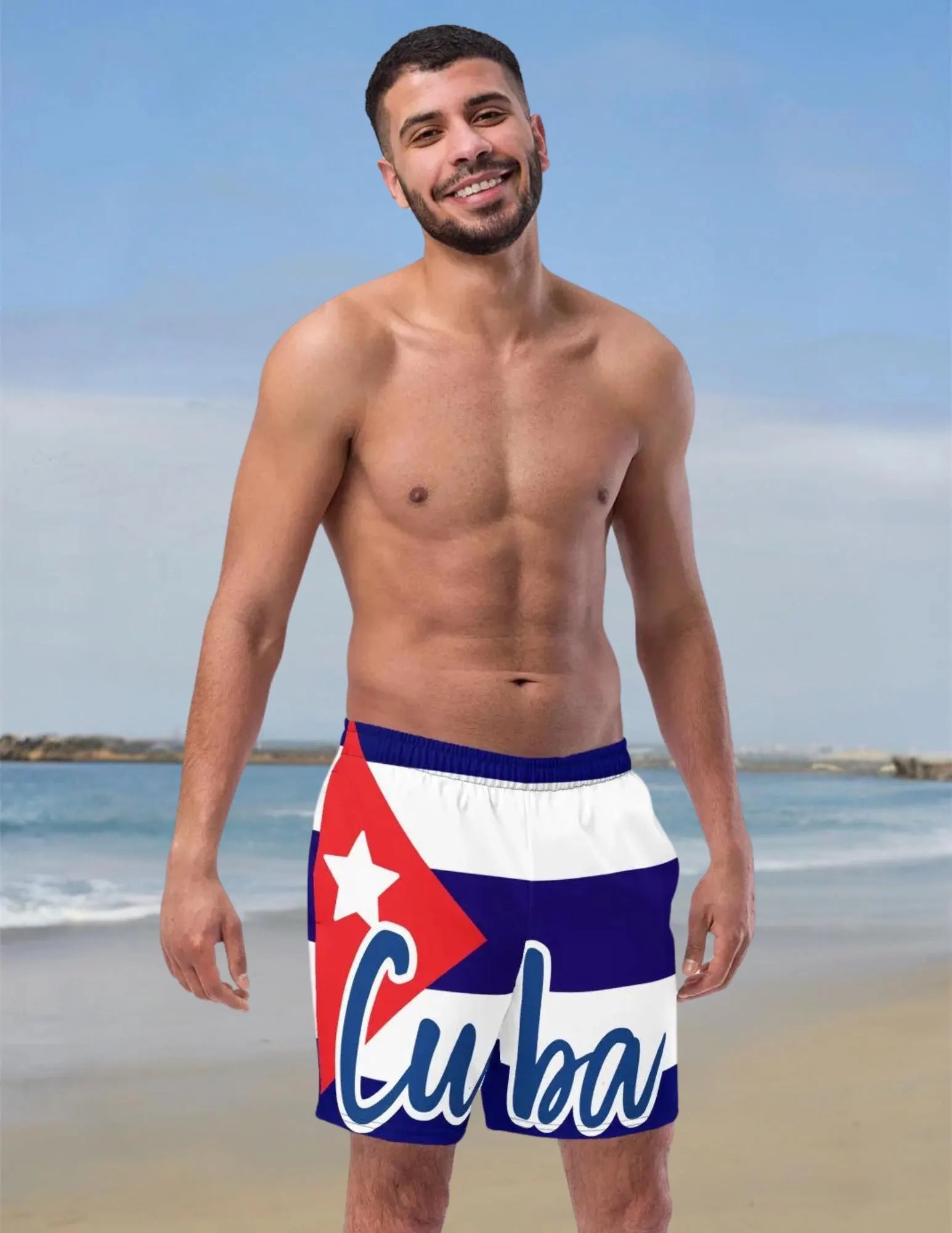 Cuba Flag Recycled Swim Trunks