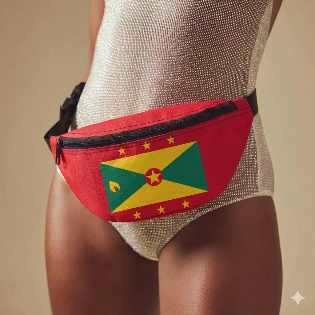 Grenada Flag Fanny Pack - Irie Blues Boutique