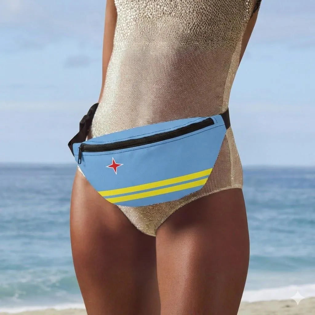 Aruba Flag Fanny Pack - Irie Blues Boutique