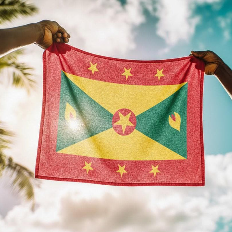 Grenada Flag Rally Towel - Irie Blues Boutique