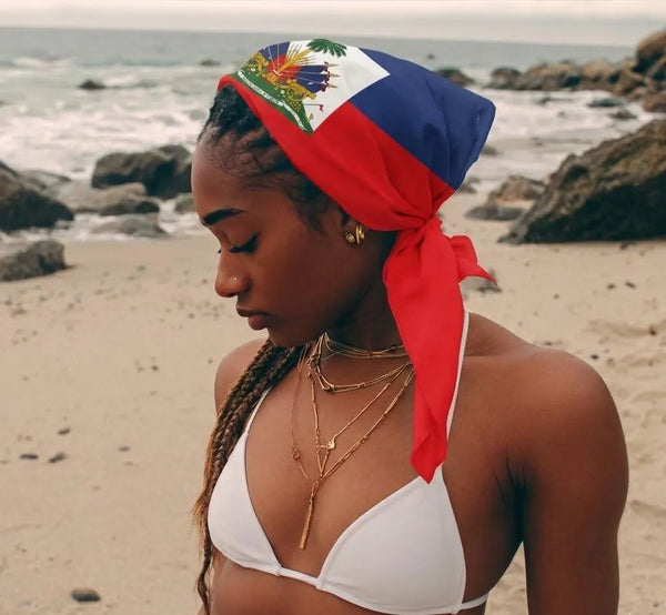 Haiti Flag Bandana - Irie Blues Boutique