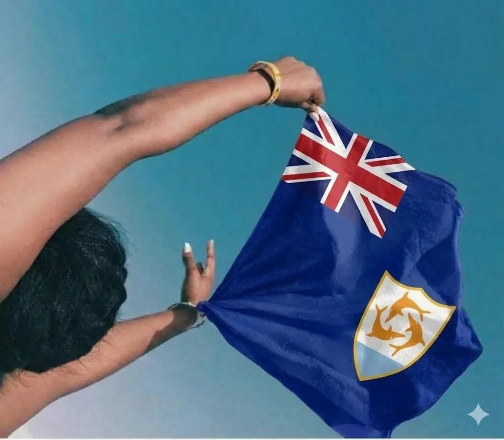 Anguilla Flag Rally Towel - Irie Blues Boutique