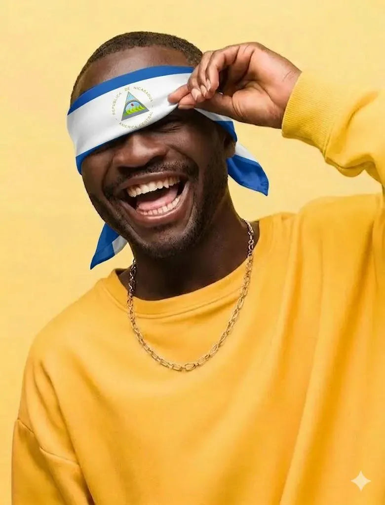 Nicaragua Flag Bandana - Irie Blues Boutique