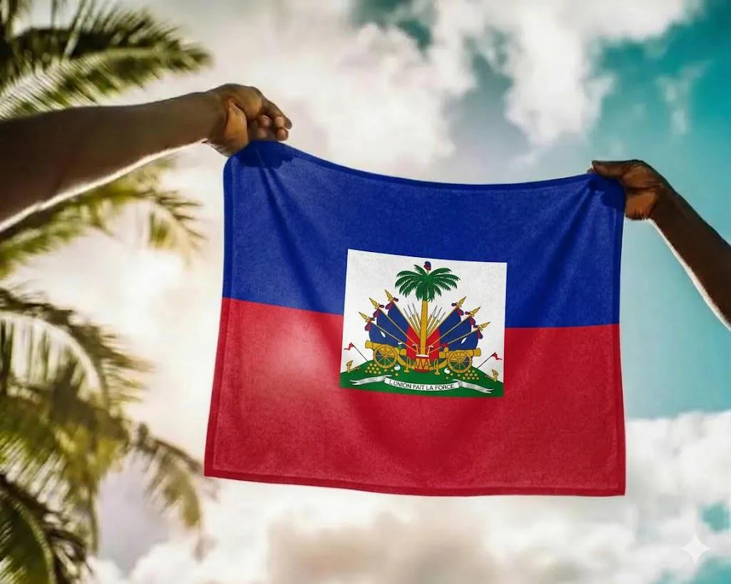 Haiti Flag Rally Towel