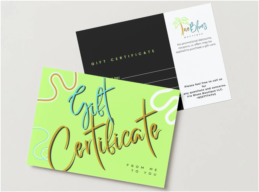 Irie Blues Boutique Gift Card - Irie Blues Boutique