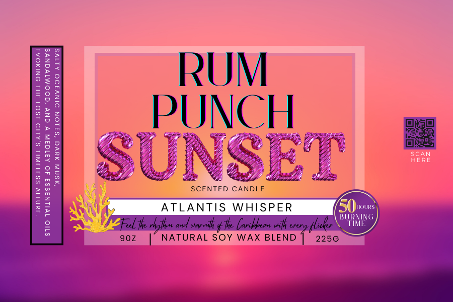 Rum Punch Sunset Scented Soy Candle - Irie Blues Boutique