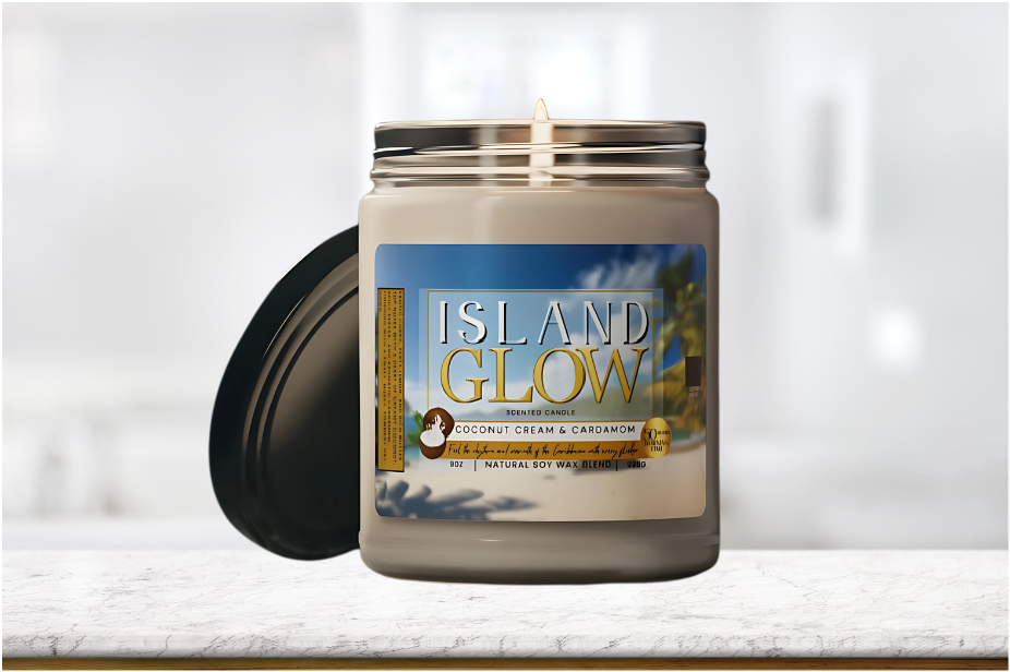 Island Glow Scented Soy Candle - Irie Blues Boutique