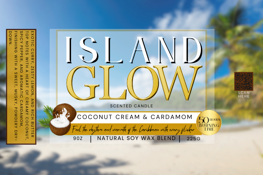 Island Glow Scented Soy Candle - Irie Blues Boutique