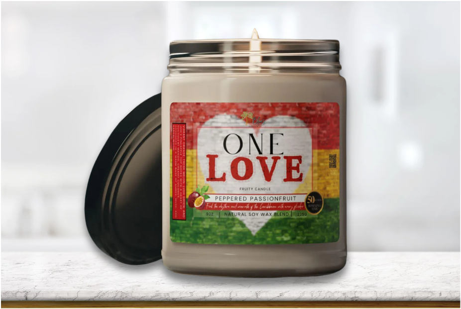 One Love Scented Soy Candle - Irie Blues Boutique