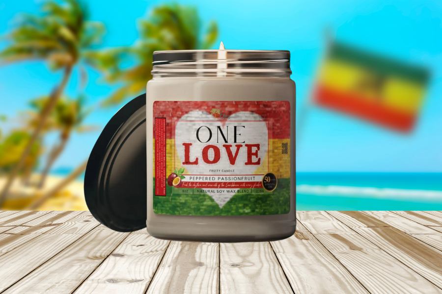 One Love Scented Soy Candle - Irie Blues Boutique