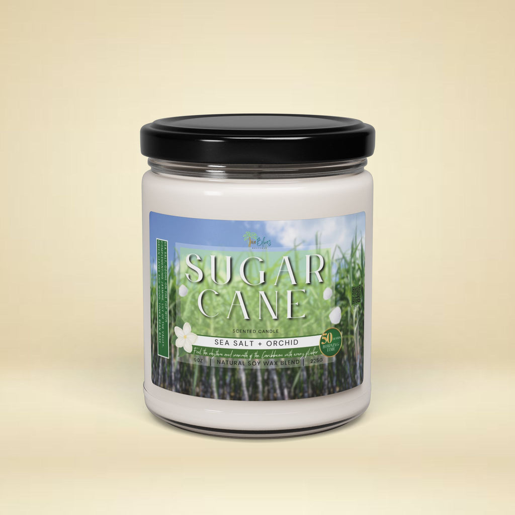 Sugar Cane Scented Soy Wax Candle - Irie Blues Boutique