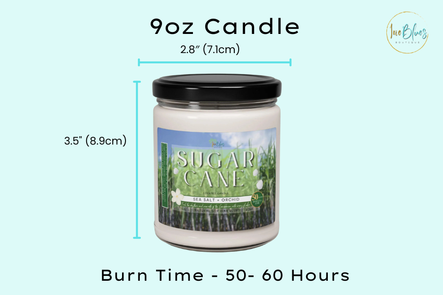 Sugar Cane Scented Soy Wax Candle - Irie Blues Boutique