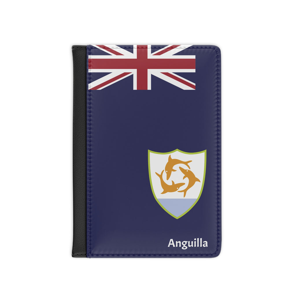 Anguilla Flag Leather Passport Cover - Irie Blues Boutique