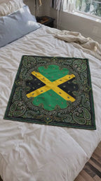 Jamaica Flag Paisley Print Bandana