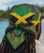 Jamaica Flag Paisley Print All-over print bandana