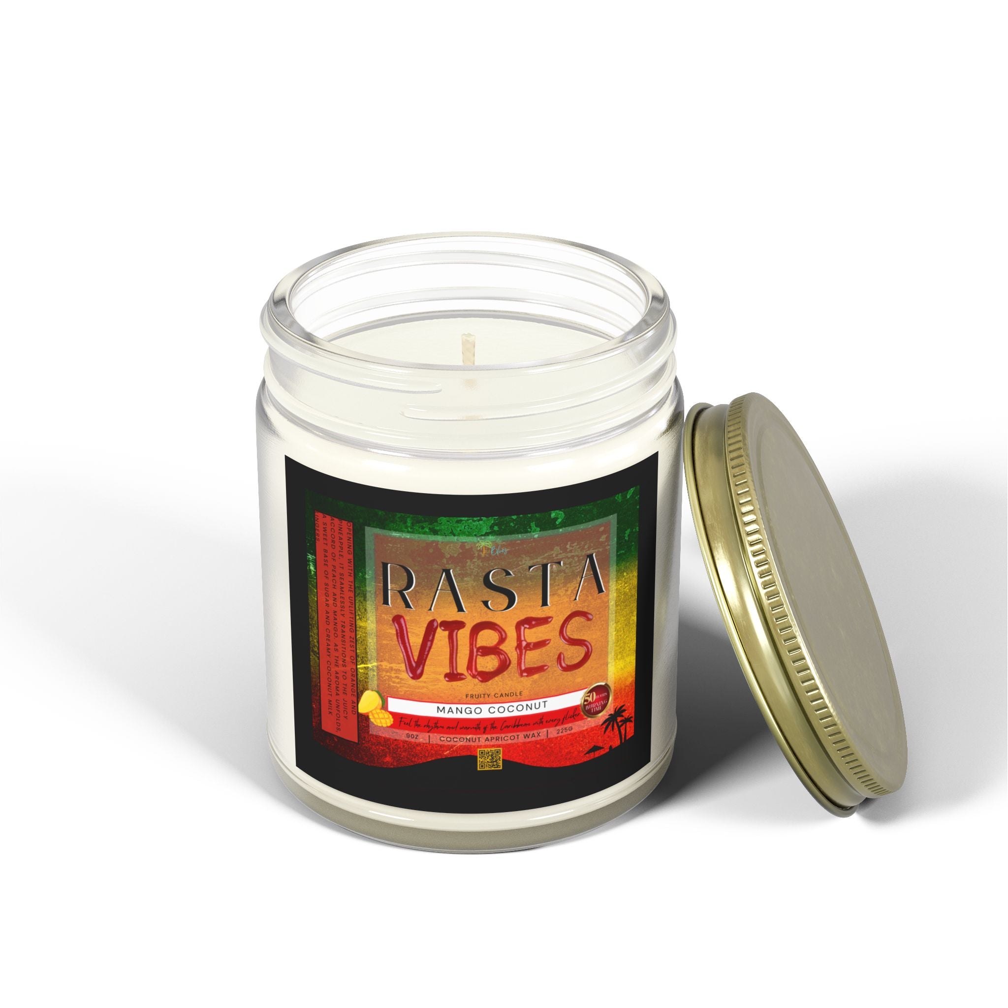Rasta Vibes Scented Candle - Irie Blues Boutique