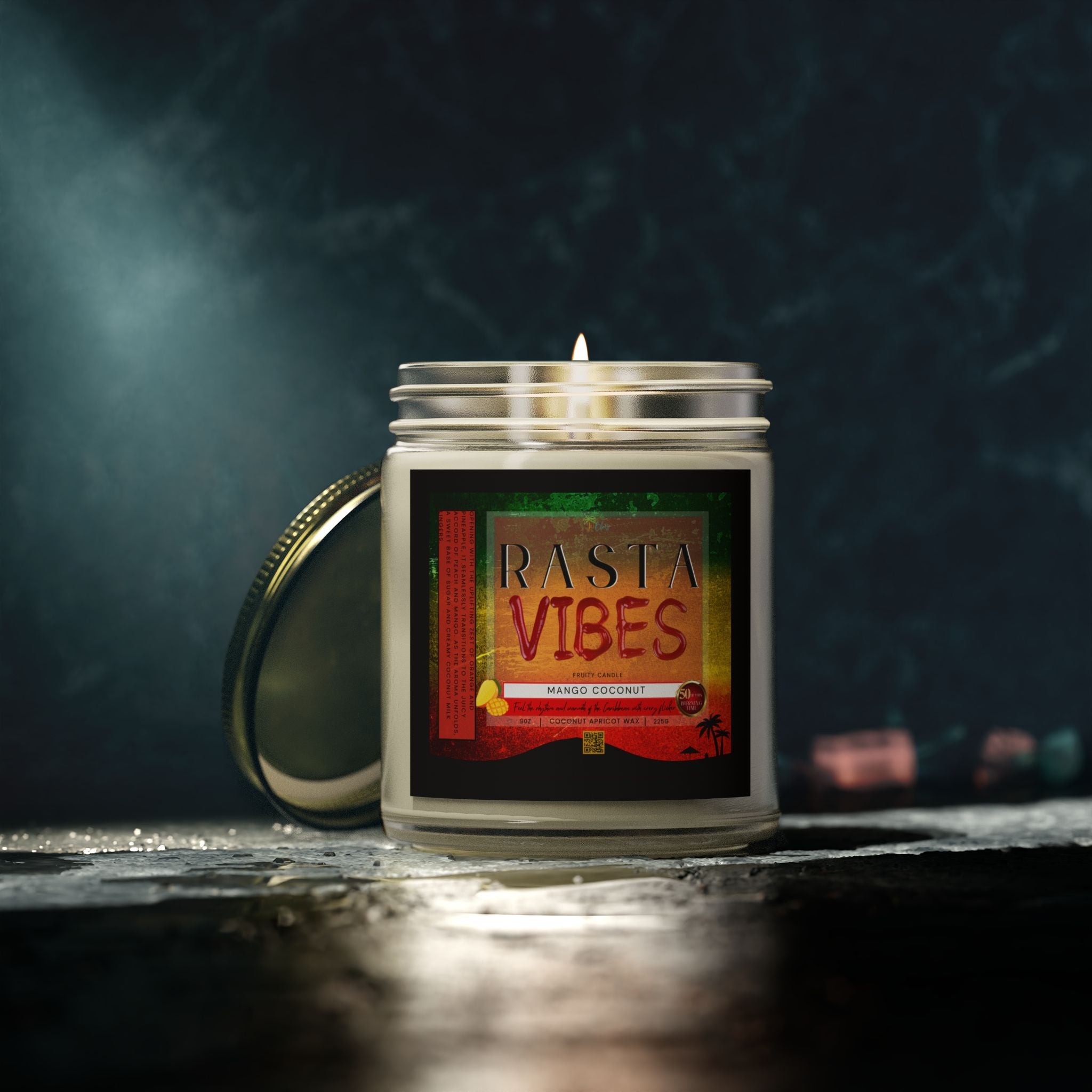 Rasta Vibes Scented Candle - Irie Blues Boutique