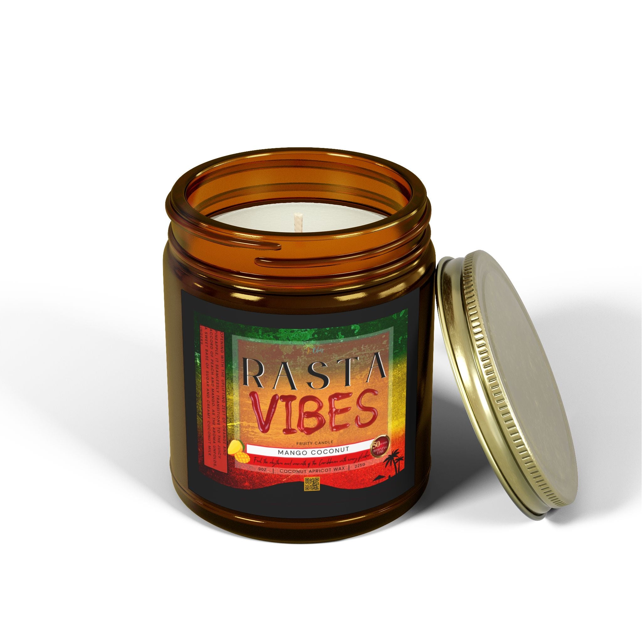 Rasta Vibes Scented Candle - Irie Blues Boutique