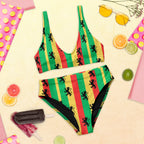 Rasta Reggae High Waisted Bikini - Irie Blues Boutique