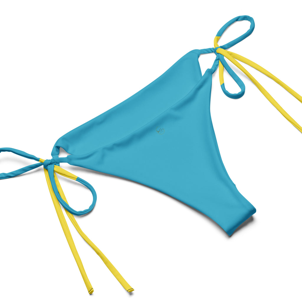 Bahamas Flag All Over Print Recycled String Bikini String Bikini - Irie Blues Boutique