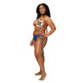 Haiti Flag All Over Print Recycled String Bikini - Irie Blues Boutique