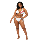 Red Stripe Beer Logo All Over Print Recycled String Bikini - Irie Blues Boutique