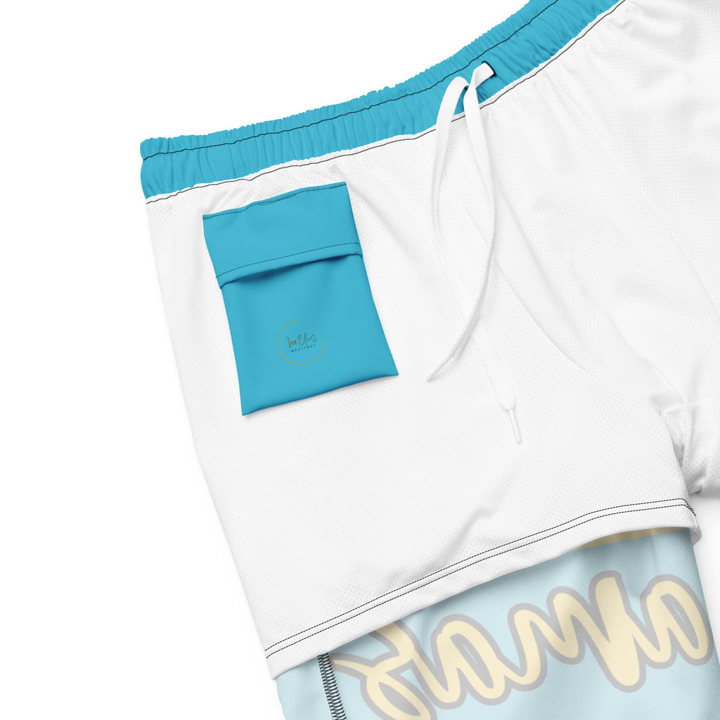 Bahamas Flag Recycled Swim Trunks - Irie Blues Boutique