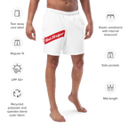 Red Stripe Beer Logo Recycled Swim Trunks - Irie Blues Boutique