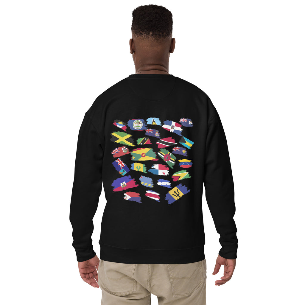 Caribbean Flag Unisex Sweatshirt - Irie Blues Boutique