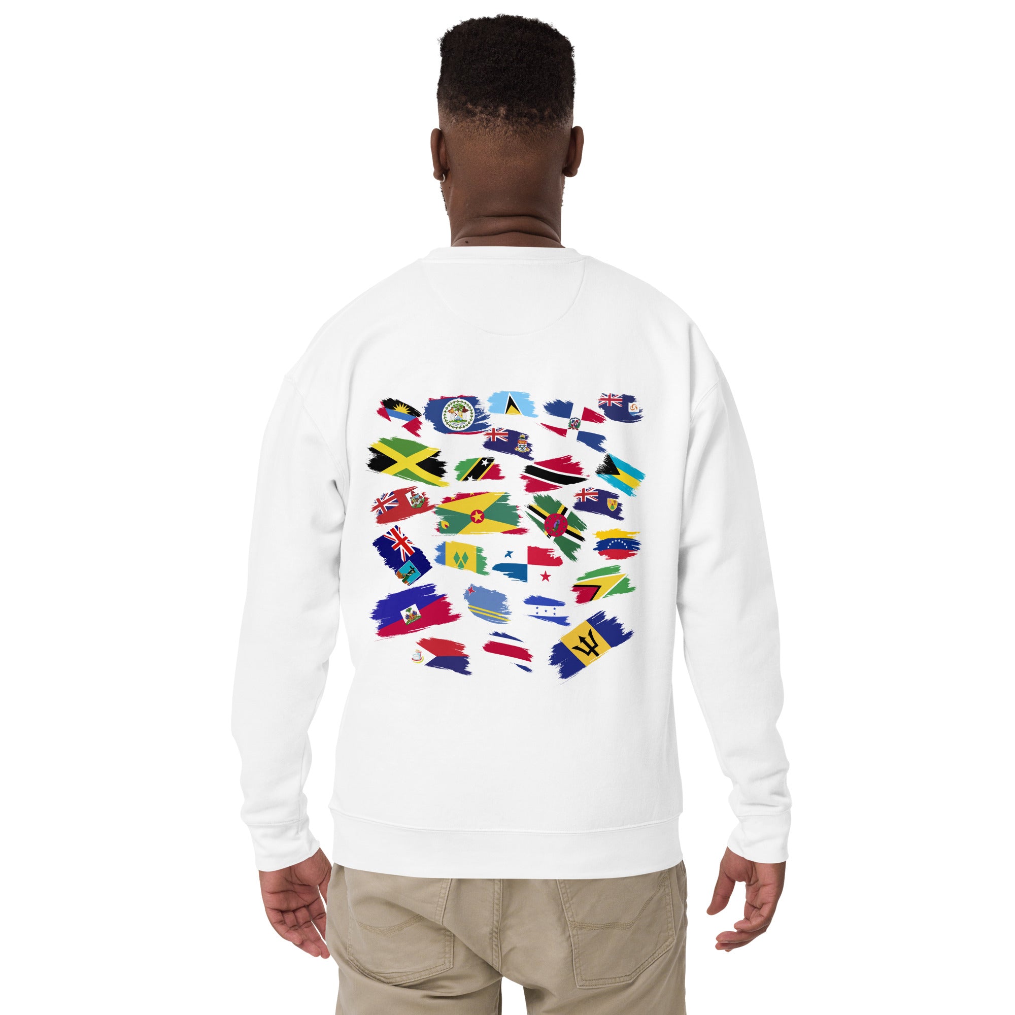 Caribbean Flag Unisex Sweatshirt - Irie Blues Boutique