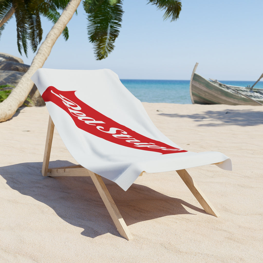Red Stripe Beach Towel - Irie Blues Boutique