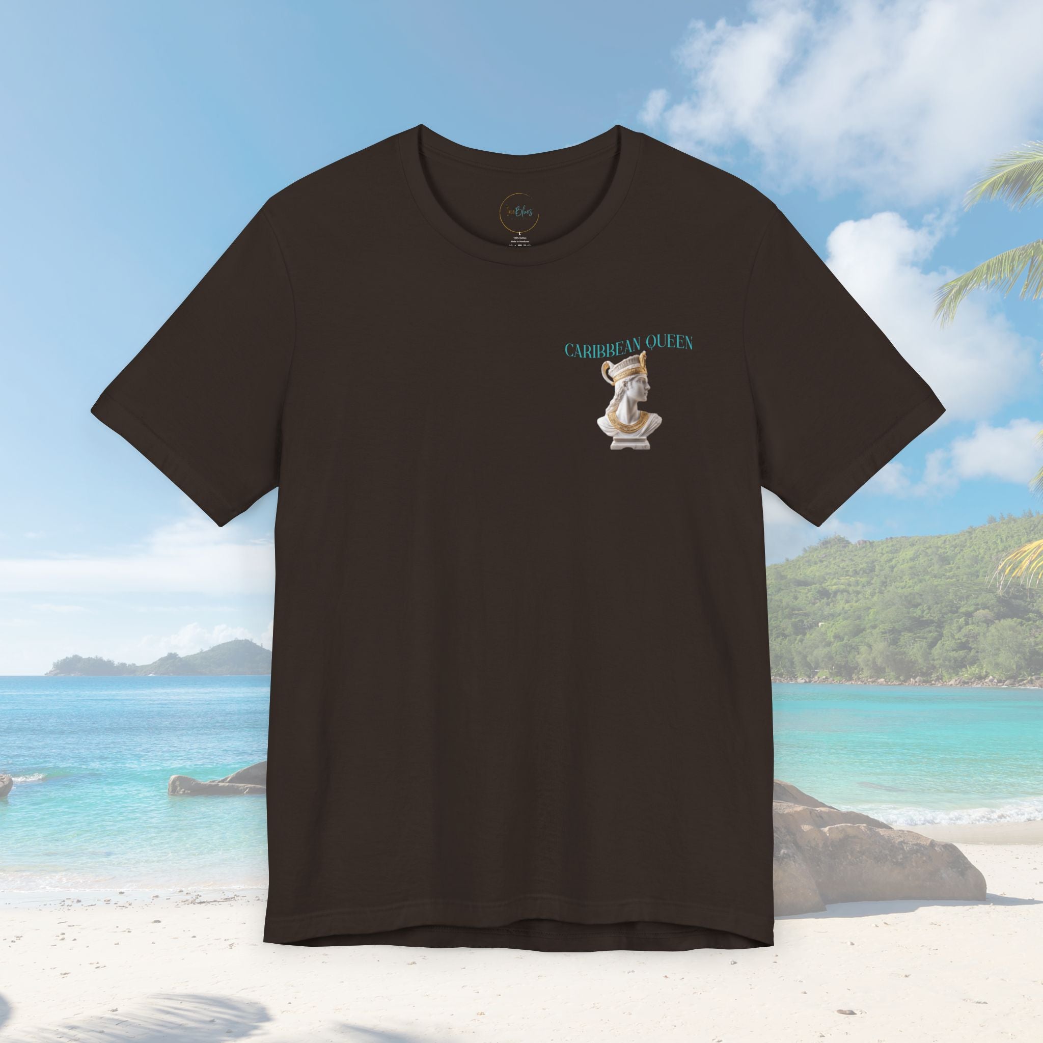 Caribbean Queen Back Print Graphic Tee - Irie Blues Boutique
