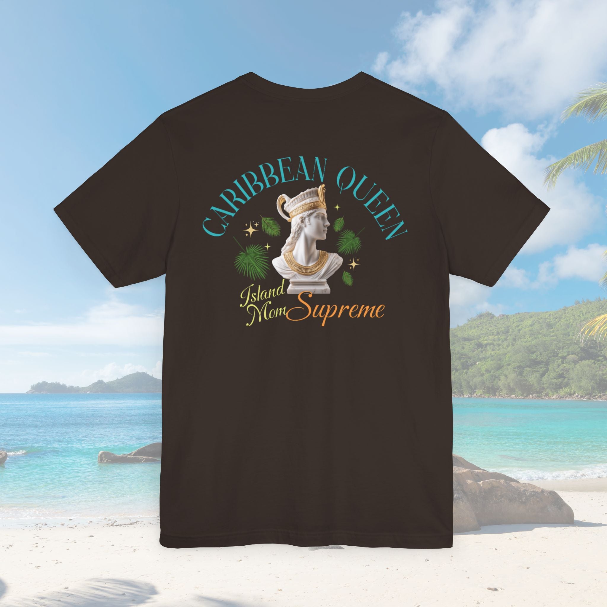 Caribbean Queen Back Print Graphic Tee - Irie Blues Boutique