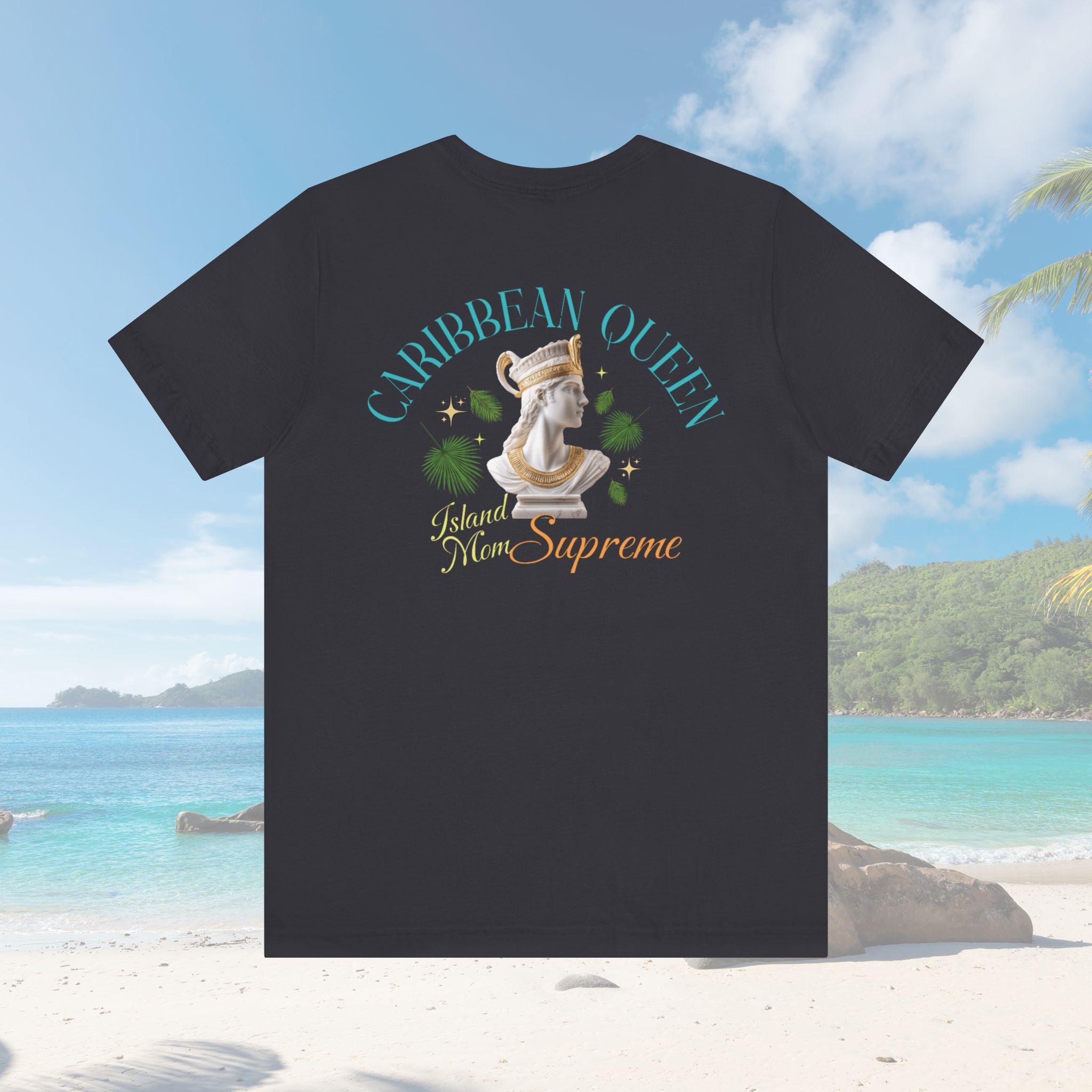 Caribbean Queen Back Print Graphic Tee - Irie Blues Boutique