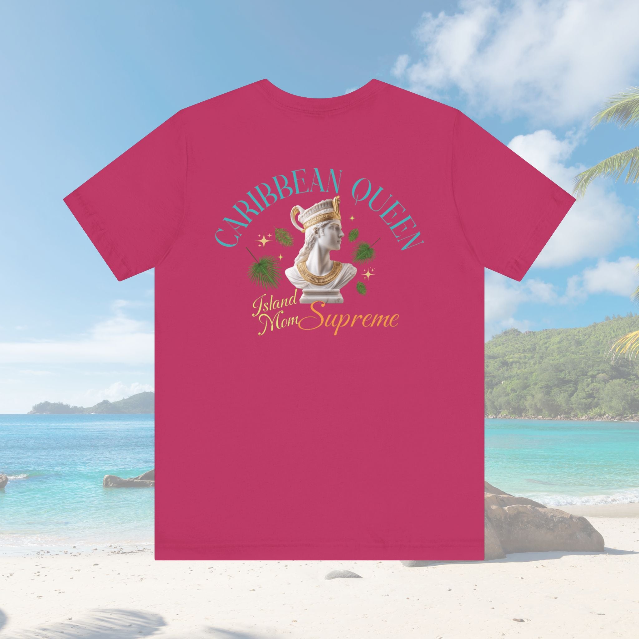 Caribbean Queen Back Print Graphic Tee - Irie Blues Boutique