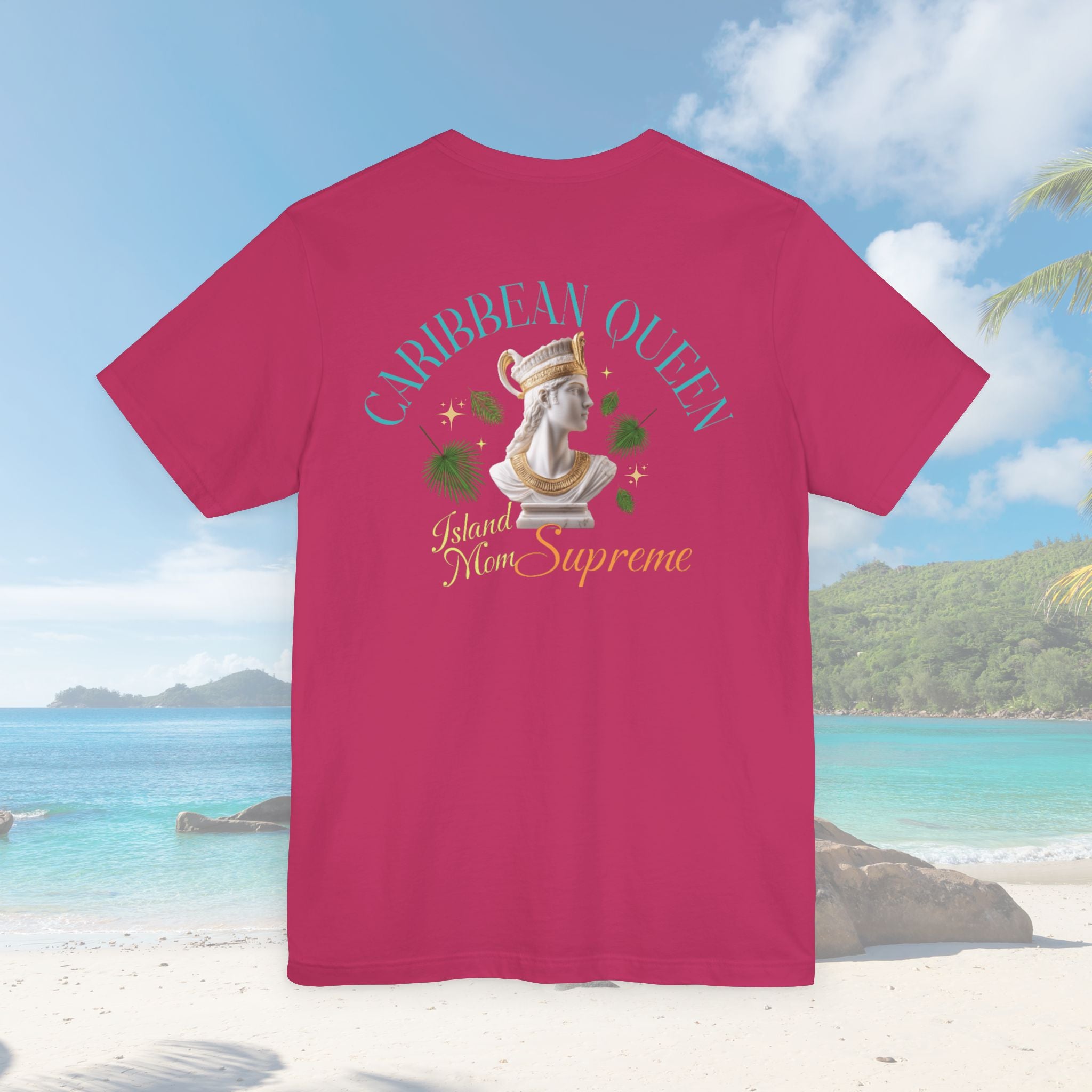 Caribbean Queen Back Print Graphic Tee - Irie Blues Boutique