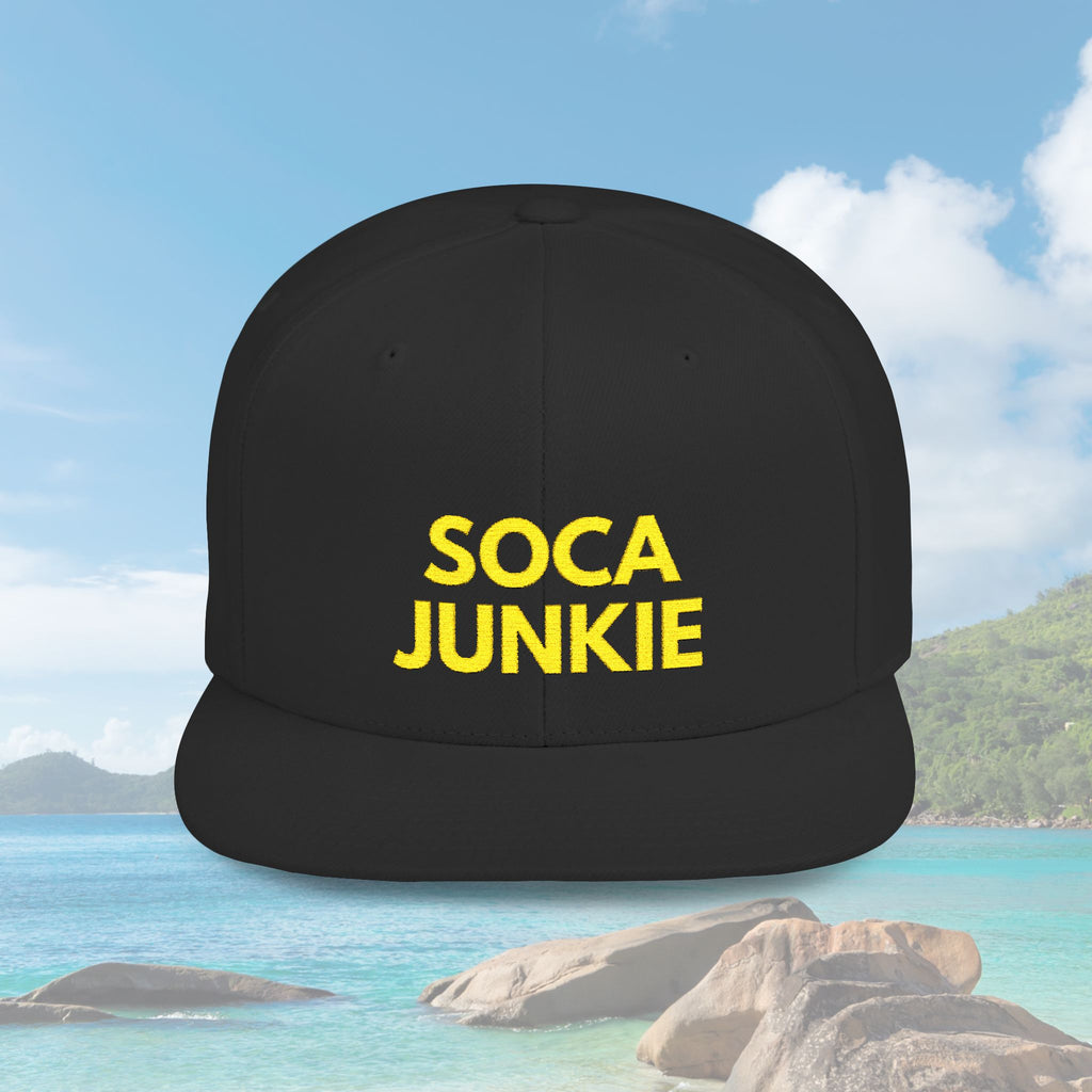 Soca Junkie Embroidery Snapback Hat - Irie Blues Boutique
