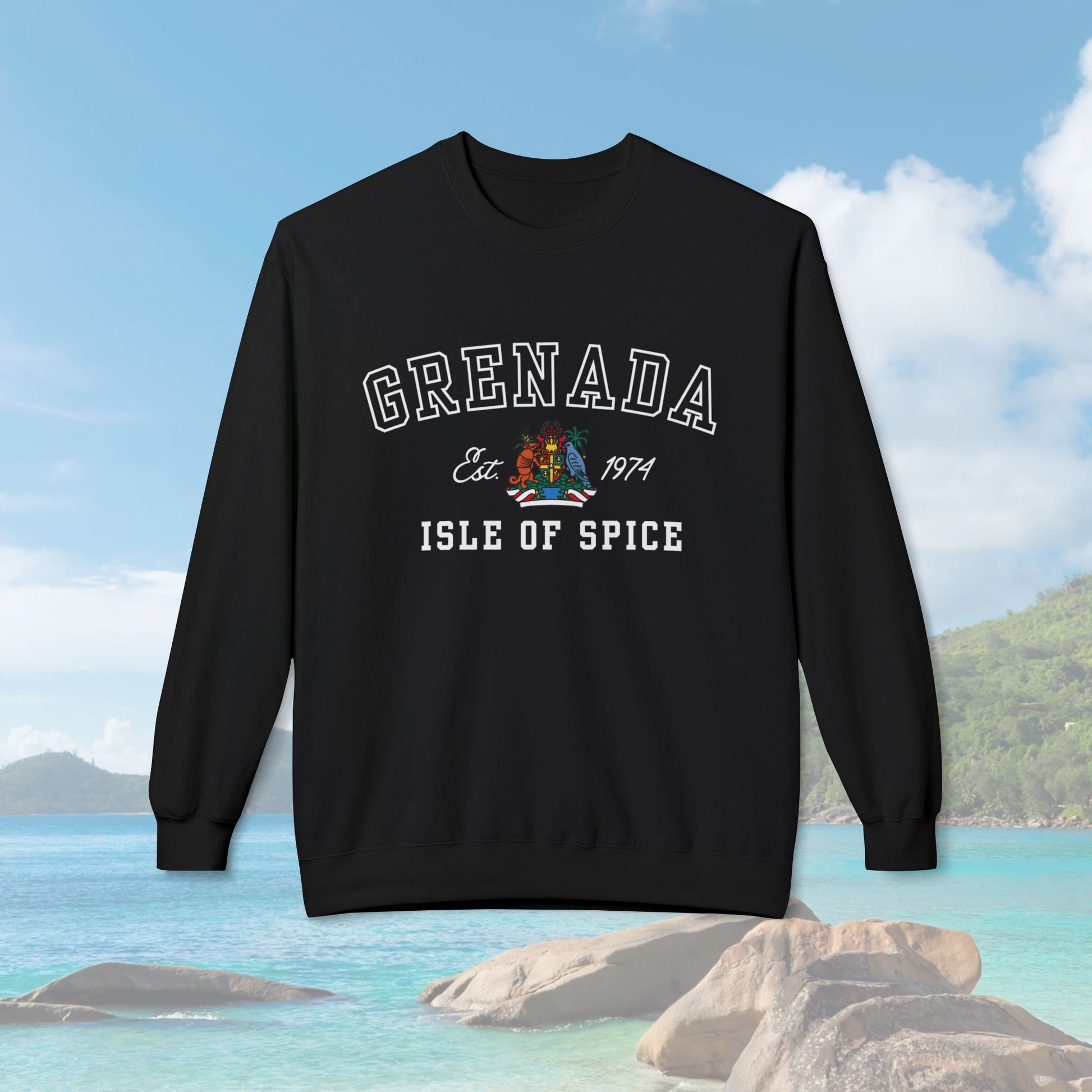 Grenada Isle Of Spice Varsity Sweatshirt - Irie Blues Boutique