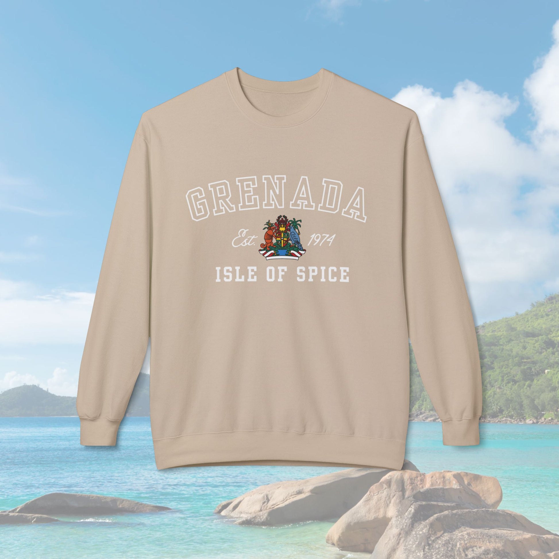Grenada Isle Of Spice Varsity Sweatshirt - Irie Blues Boutique