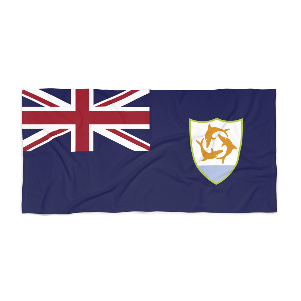 Anguilla Flag Beach Towel - Irie Blues Boutique