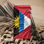 Antigua & Barbuda Flag Beach Towel - Irie Blues Boutique