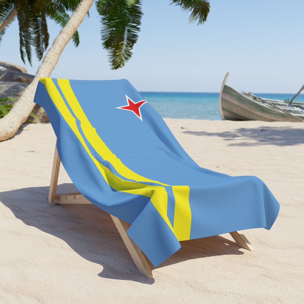 Aruba Flag Beach Towel - Irie Blues Boutique