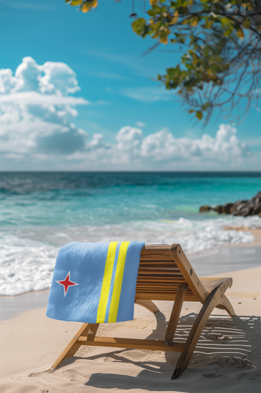 Aruba Flag Beach Towel - Irie Blues Boutique