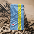 Aruba Flag Beach Towel - Irie Blues Boutique