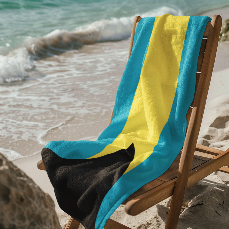 Bahamas Flag Beach Towel - Irie Blues Boutique