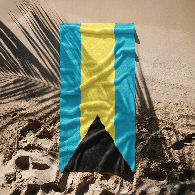 Bahamas Flag Beach Towel - Irie Blues Boutique